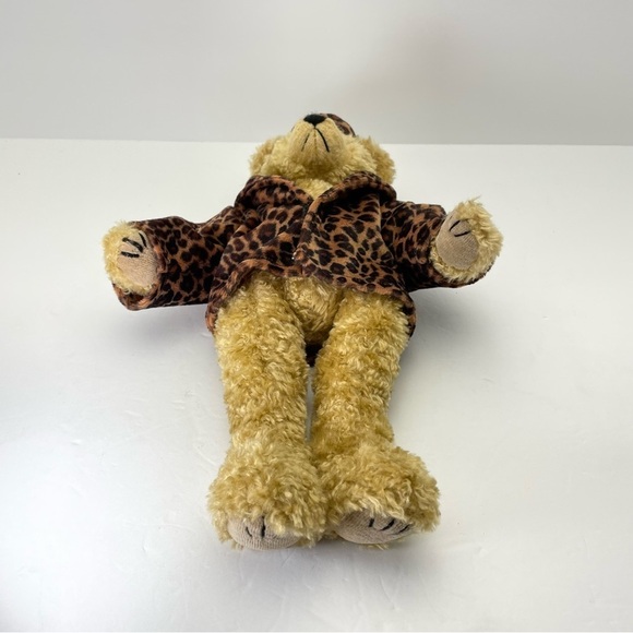 Isabella Leopard Print Jacket and Hat 13” Bear Ty 1993 - Picture 8 of 13